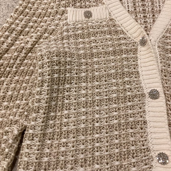 Express Puff Sleeve Novelty Sweater Jacket - Picture 8 of 11